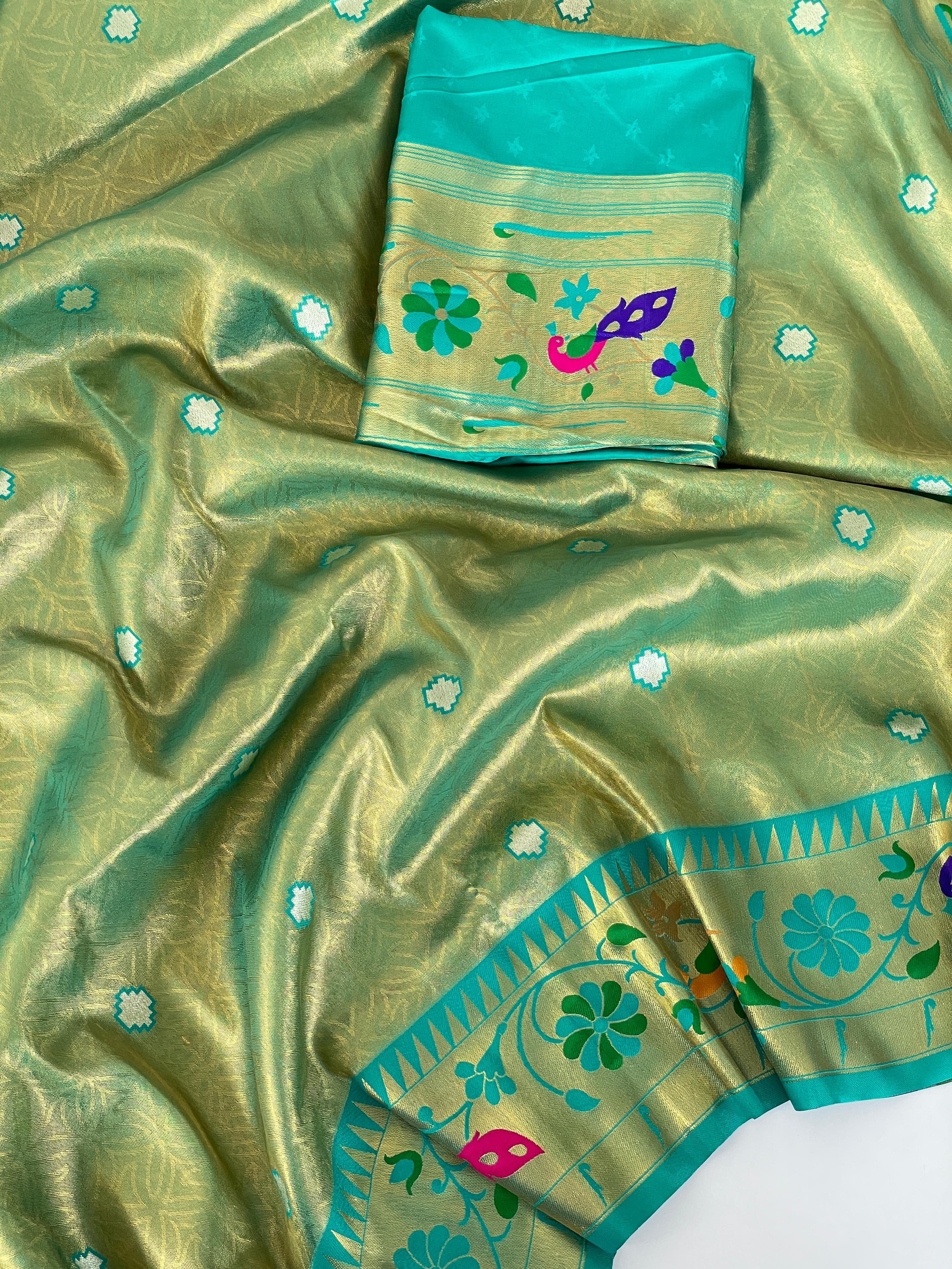 Banarasi Saree flat-lay